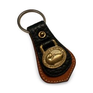 Dooney & Bourke Black and Brown Leather Key Holder